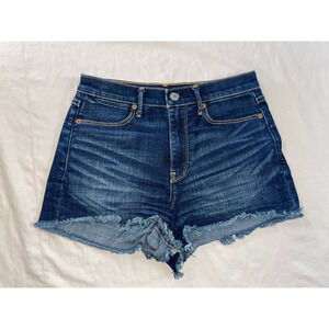 Abercrombie & Fitch High Rise Cutoff Stretch Denim Short Shorts. Women's 24, EUC